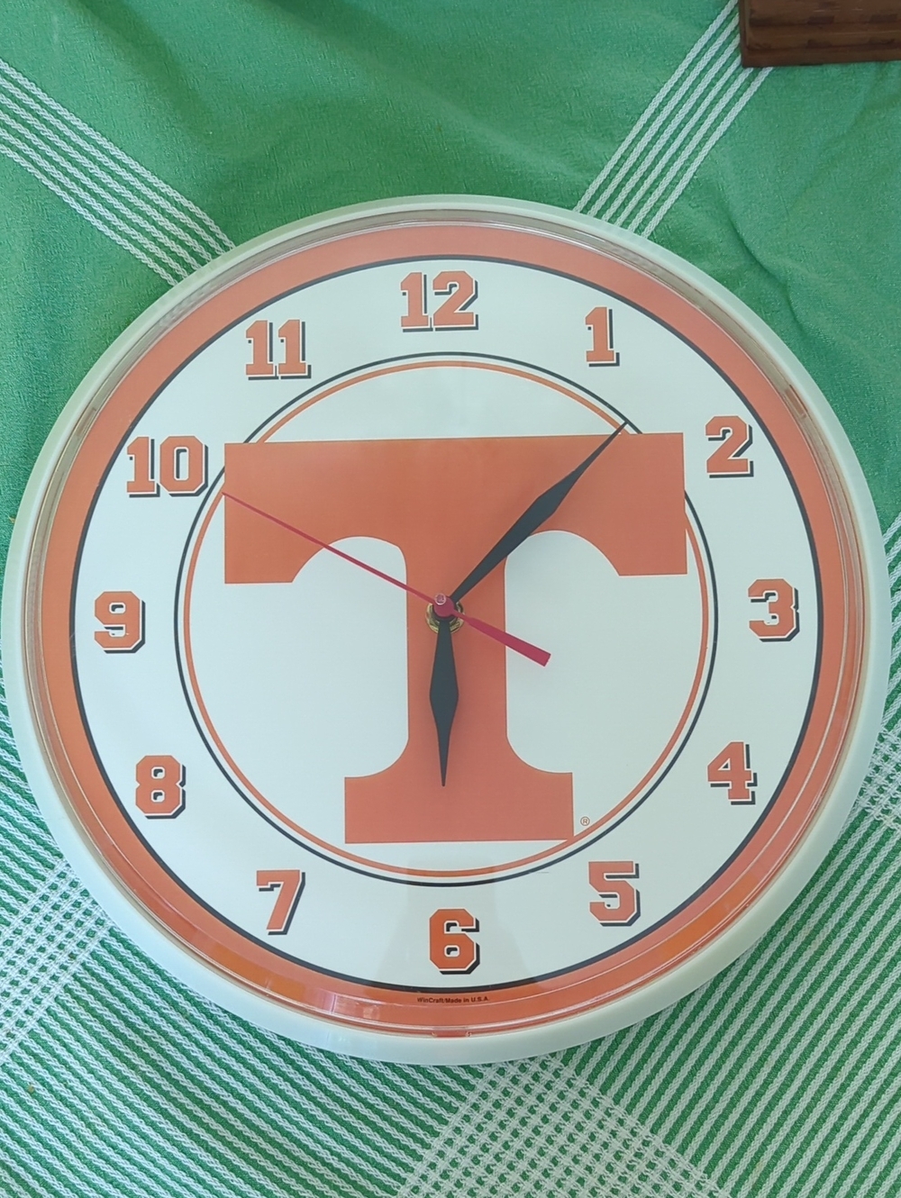 University Of Tennessee Wall Clock. Made In USA
